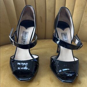 Jimmy Choo Black Patent Leather Women's Heels